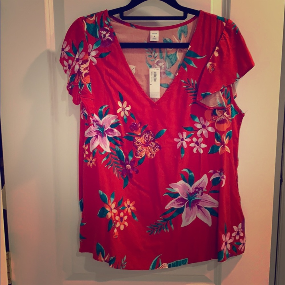 NWT Women’s Old Navy Floral Top Size M